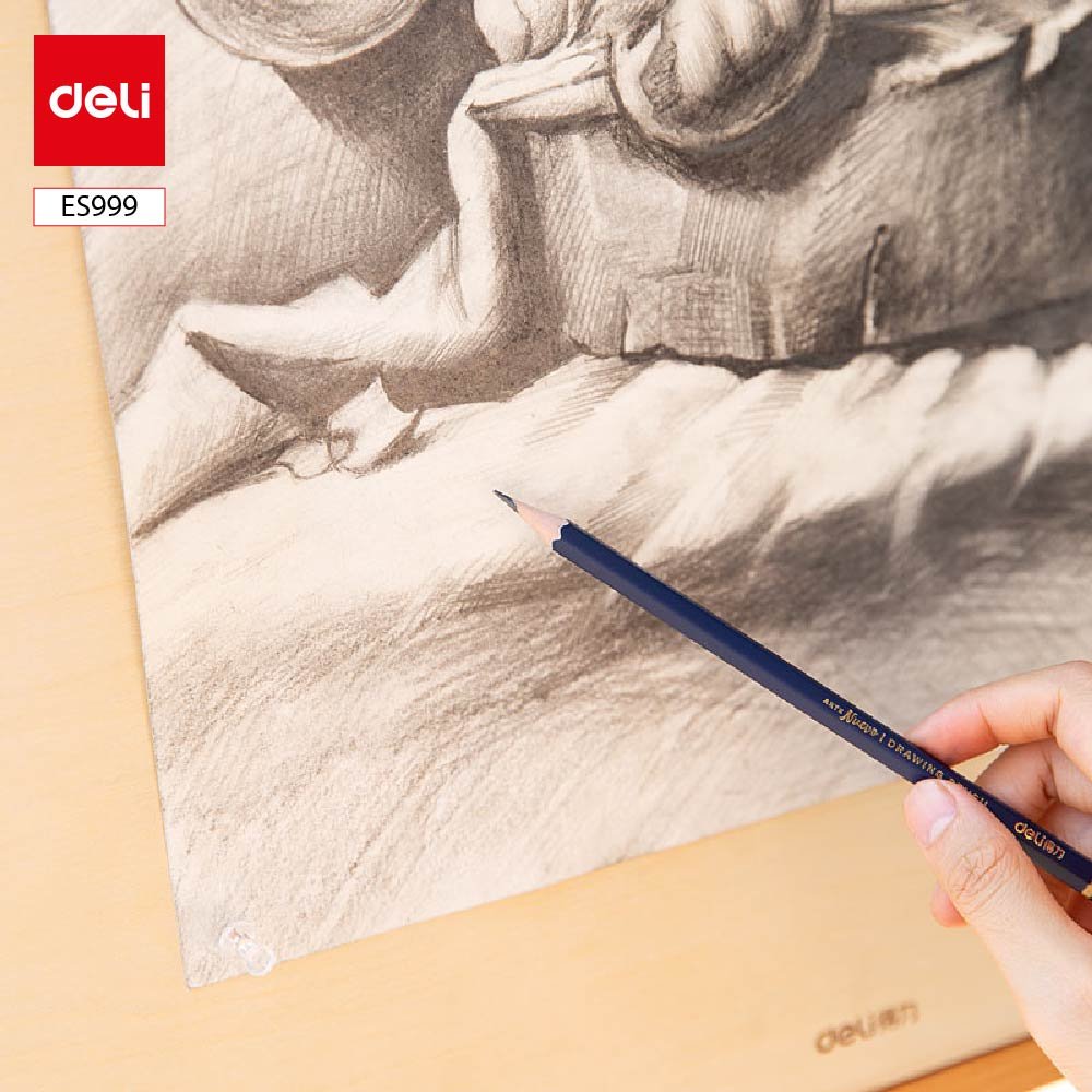 ديلي ستاند أقلام رصاص درجات خشب سداسي للرسم - أرت نويڤو HB بدن كحلي مع طبة - ES999